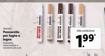 Lidl Parkside Pennarello per fughe o legno offerta