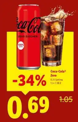 Lidl Coca Cola Zero offerta