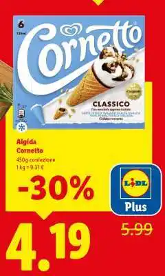 Lidl Algida Cornetto offerta