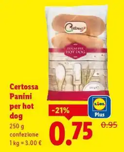 Lidl Certossa Panini per hot dog offerta