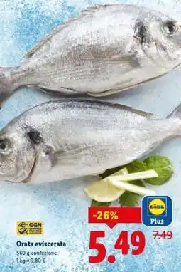 Lidl Orata Eviscerata offerta