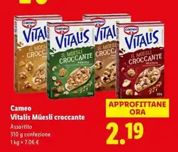 Lidl CAMEO VITALIS Müesli Croccante offerta