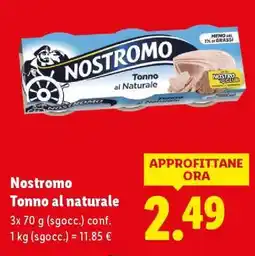 Lidl Nostromo Tonno al naturale offerta