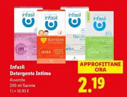 Lidl INFASIL Detergente Intimo offerta