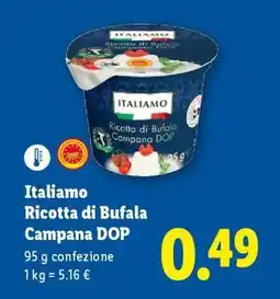 Lidl Italiamo Ricotta di bufala campana DOP offerta