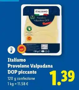 Lidl Italiamo Provolone Valpadana DOP piccante offerta