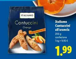 Lidl Italiamo Cantuccini all'arancia offerta