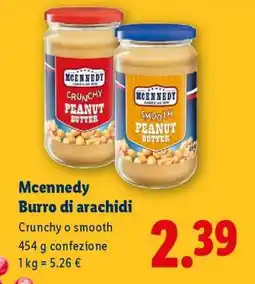 Lidl Mcennedy Burro di arachidi offerta