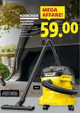 Lidl Kärcher Aspirapolvere multifunzione offerta
