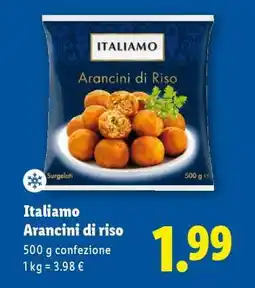 Lidl Italiamo Arancini di Riso offerta