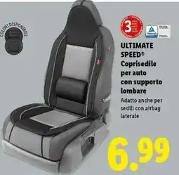 Lidl ULTIMATE SPEED Coprisedile per auto con supporto lombare offerta