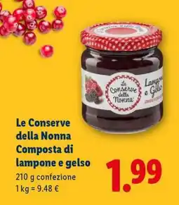 Lidl Le Conserve della Nonna Composta di lampone e gelso offerta