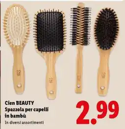 Lidl Cien BEAUTY Spazzola per capelli in bambù offerta