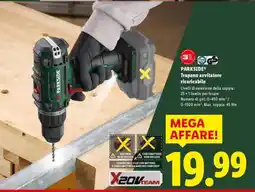 Lidl PARKSIDE Trapano avvitatore ricaricabile offerta