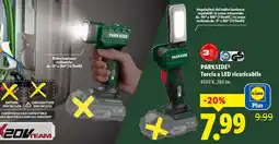 Lidl PARKSIDE Torcia a LED ricaricabile offerta