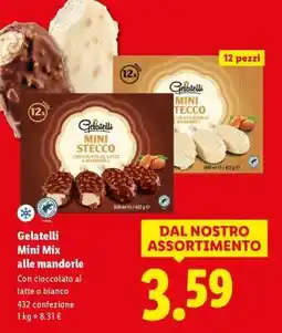 Lidl Gelatelli Mini mix alle mandorle offerta