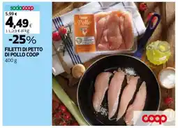 Coop FILETTI DI PETTO DI POLLO COOP offerta