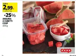 Coop ANGURIA A CUBETTI COOP offerta