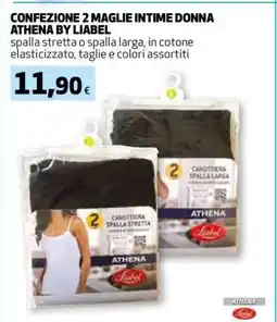 Coop CONFEZIONE 2 MAGLIE INTIME DONNA ATHENA BY LIABEL offerta