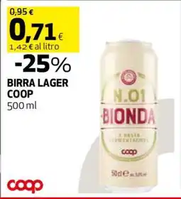 Coop BIRRA LAGER COOP offerta