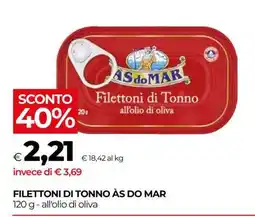 Coop FILETTONI DI TONNO AS DO MAR offerta