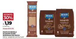 Coop Pasta di Semola di Grano Duro Integrale De Cecco offerta
