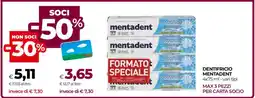 Coop DENTIFRICIO MENTADENT offerta
