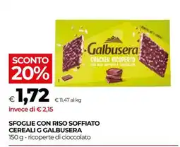 Coop SFOGLIE CON RISO SOFFIATO CEREALI G GALBUSERA offerta