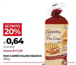 Coop Pan Carrè Mulino Bianco offerta