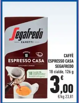 Conad CAFFÈ ESPRESSO CASA SEGAFREDO offerta