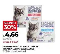 Coop ALIMENTO PER GATTI BOCCONCINI IN SALSA LECHAT EXCELLENCE offerta