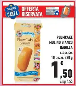 Conad Plumcake Mulino Bianco Barilla offerta