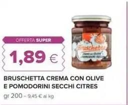 Oasi Bruschetta crema con olive e pomodorini secchi citres offerta