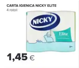 Oasi Carta igienica nicky elite 4 rotoli offerta
