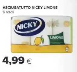 Oasi Asciugatutto nicky limone 6 rotoli offerta