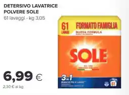 Oasi Detersivo lavatrice polvere SOLE offerta
