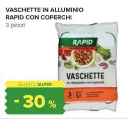 Oasi Vaschette in alluminio rapid con coperchi offerta