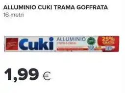 Oasi Alluminio cuki trama goffrata offerta
