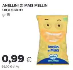 Oasi Anellini di mais mellin biologico offerta