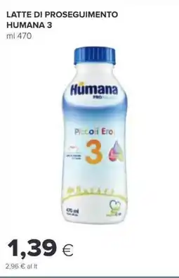 Oasi Latte di proseguimento HUMANA 3 offerta