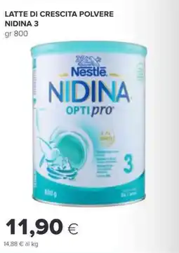 Oasi Latte di crescita polvere NIDINA 3 offerta