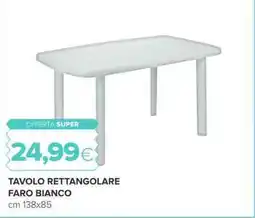 Oasi Tavolo rettangolare faro bianco offerta