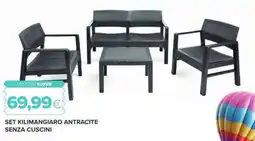 Oasi Set kilimangiaro antracite senza cuscini offerta