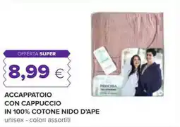 Oasi Accappatoio con cappuccio in 100% cotone nido d'ape offerta