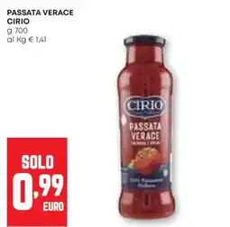 Pam Passata verace CIRIO offerta