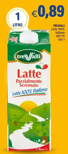 Hurrà TREVALLI Latte 100% Italiano UHT PS offerta
