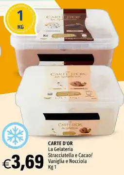 Hurrà CARTE D'OR La Gelateria Stracciatella e Cacao/ Vaniglia e Nocciola offerta