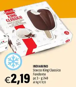 Hurrà INDIANINO Stecco King Classico Fondente offerta