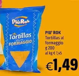 Hurrà PIU' ROK Tortillas al formaggio offerta