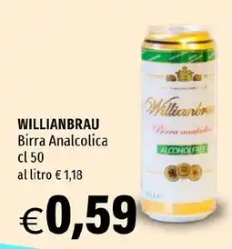 Hurrà WILLIANBRAU Birra Analcolica offerta